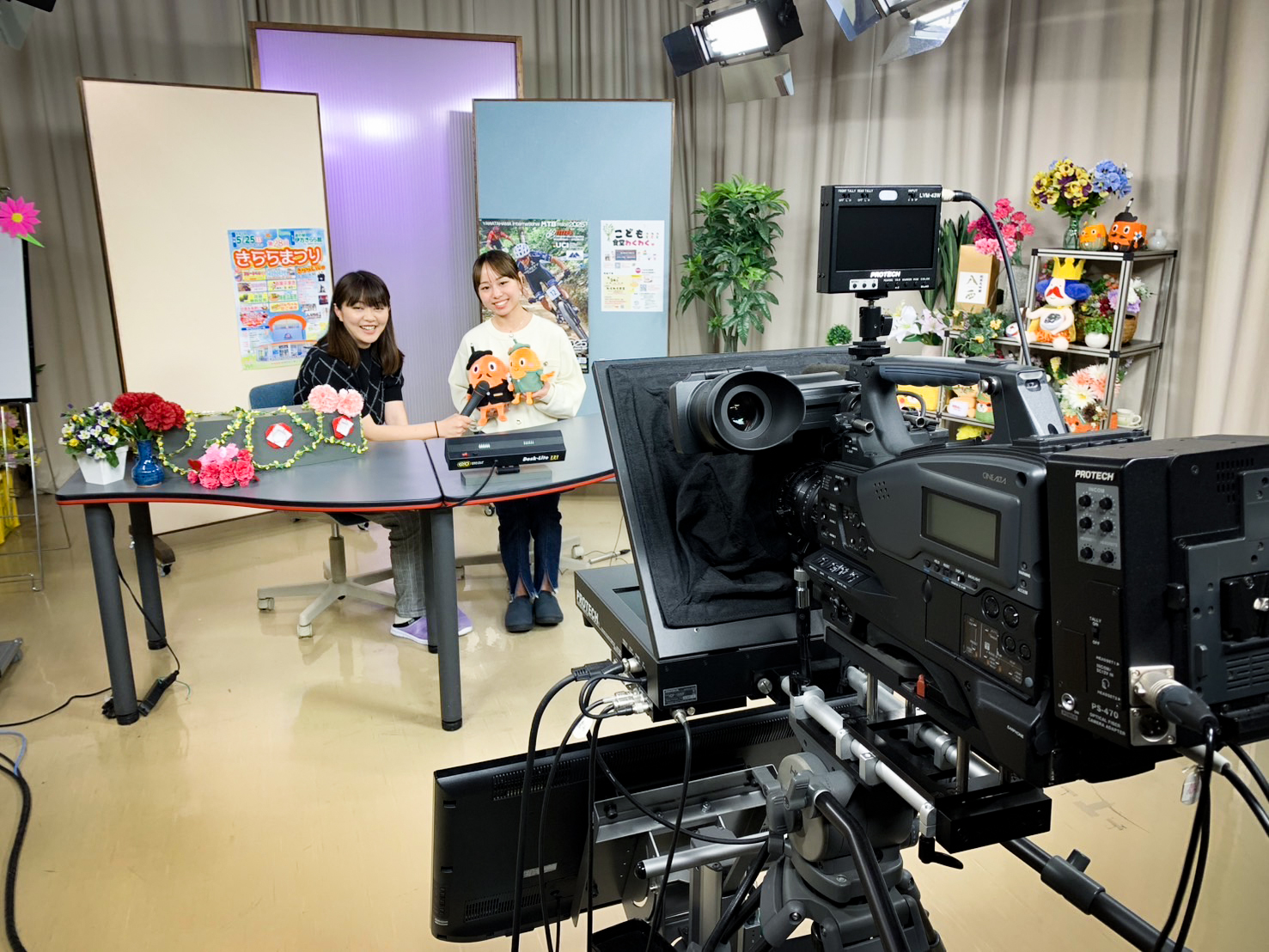 地域密着!アナウンサー体験